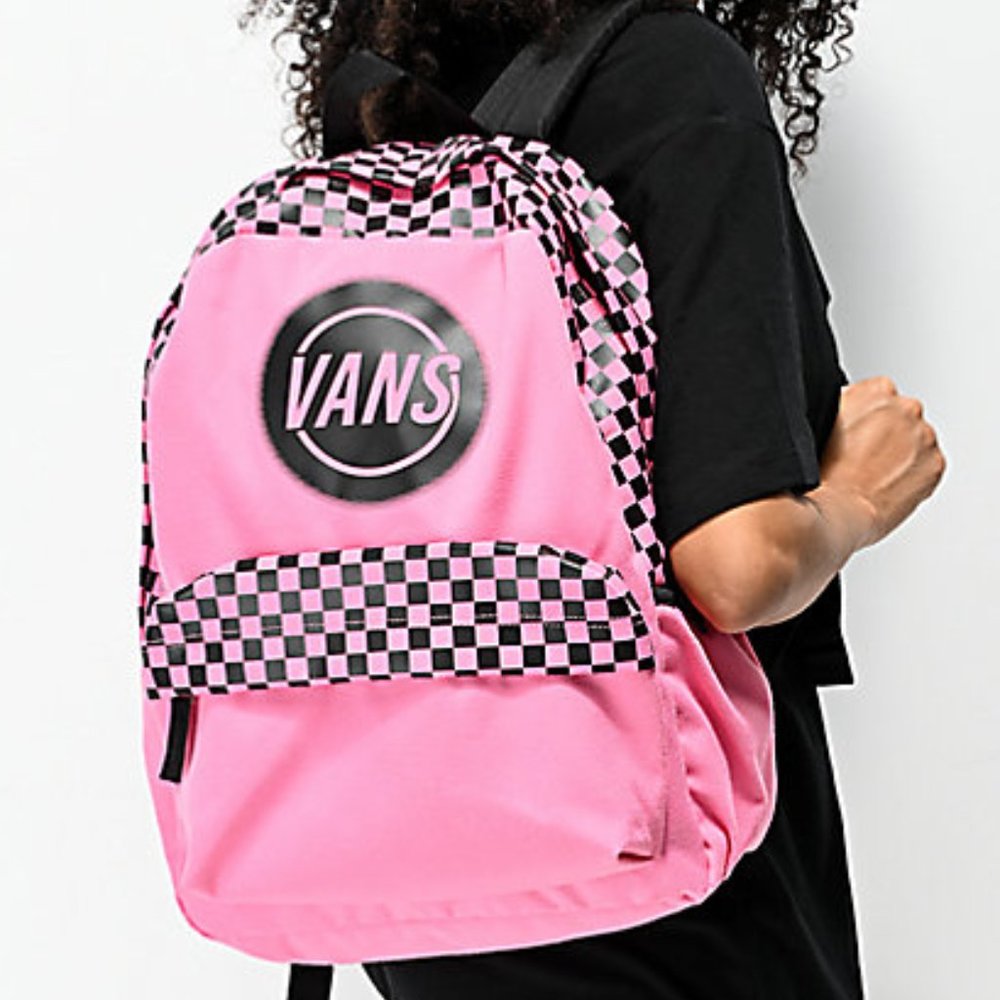 Vans Realm Taper Off Azalea Pink Backpack - Picture 3 of 12
